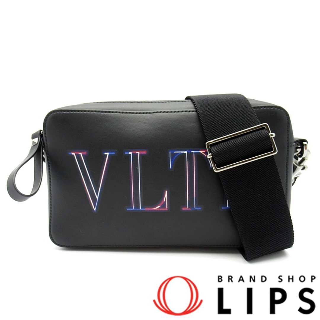 VALENTINO - ヴァレンティノ VLTN ガラヴァーニ 2WAYショルダーバッグ XY2B0704 GCI N78 レザー レディースショルダーバッグ ブラック/ネオン【中古】