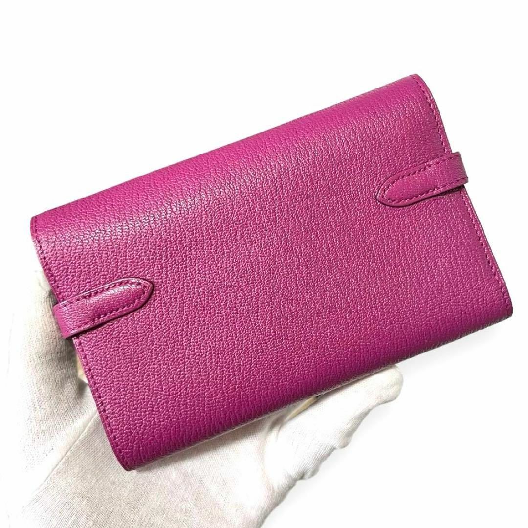 HERMES - ほぼ新品同様 エルメス ケリーウォレット ミディアム HERMES - ほぼ新品同様 エルメス ケリーウォレット ミディアム