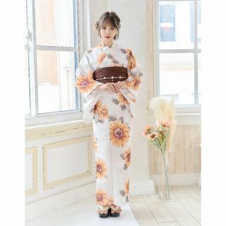 浴衣 セット 浴衣セット ゆかた 大人 レディース 新品 青花柄 4Y