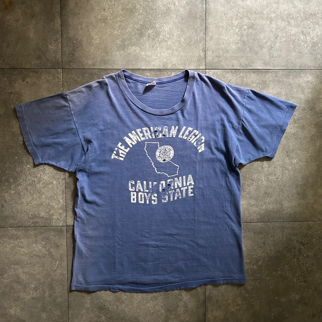 60s チャンピオン ヴィンテージtシャツ USA製 L ネイビー ランタグ 60s チャンピオン ヴィンテージtシャツ USA製 L ネイビー ランタグ
