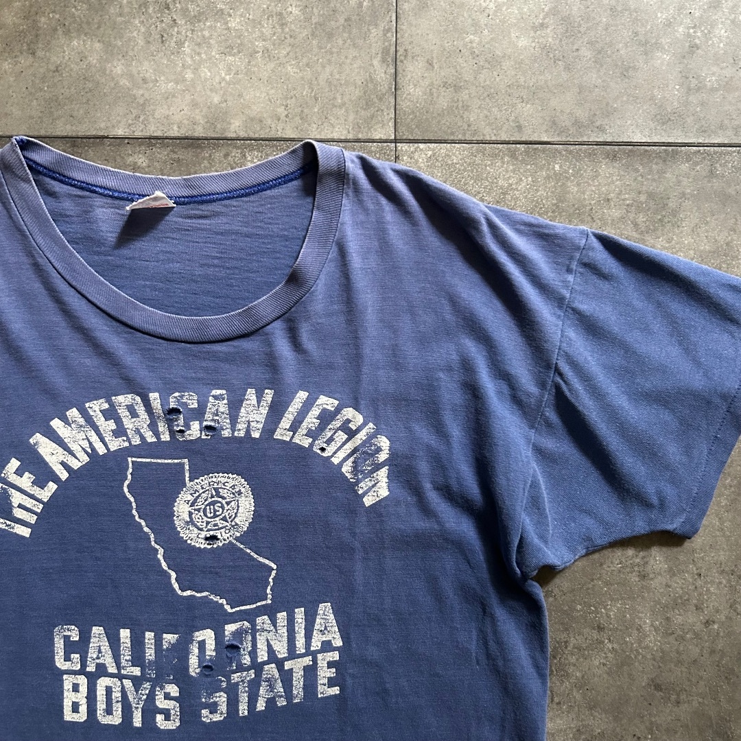 60s チャンピオン ヴィンテージtシャツ USA製 L ネイビー ランタグ 60s チャンピオン ヴィンテージtシャツ USA製 L ネイビー ランタグ