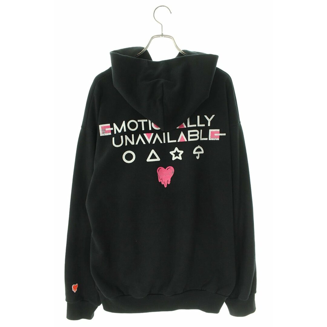 EMOTIONALLY UNAVAILABLE プルオーバー パーカー 油絵 EMOTIONALLY UNAVAILABLE プルオーバー パーカー 油絵