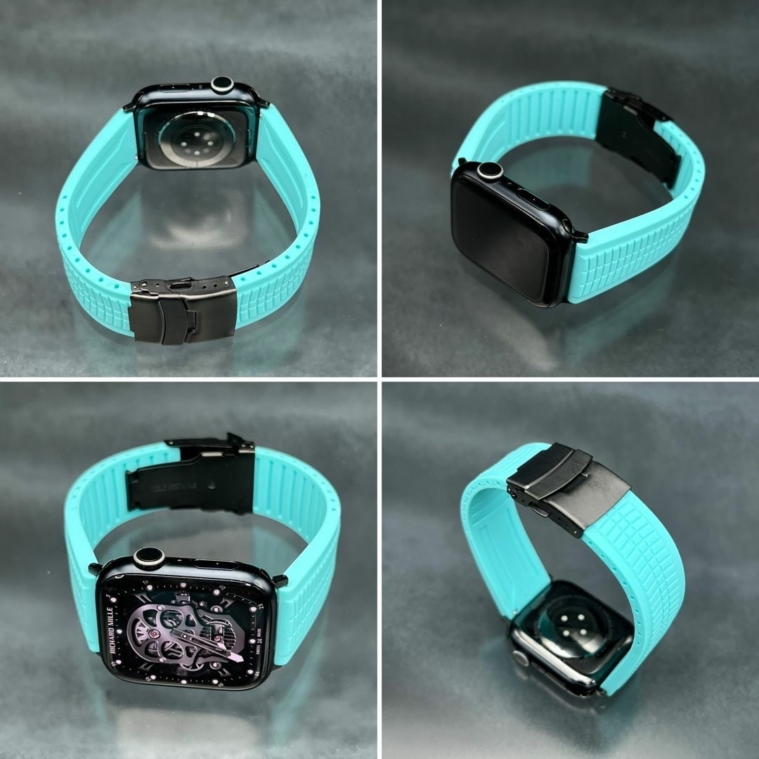 Apple Watch(アップルウォッチ)のアップルウォッチ 24mm ワイド ラバー ベルト ストラップ  メンズの時計(ラバーベルト)の商品写真