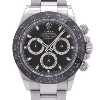 ロレックス(ROLEX)のギャラ付 新品同様 ロレックス コスモグラフ デイトナ 116500LN ブラック 黒文字盤 自動巻き 腕時計 1881【中古】ROLEX メンズ オートマティック(腕時計(アナログ))