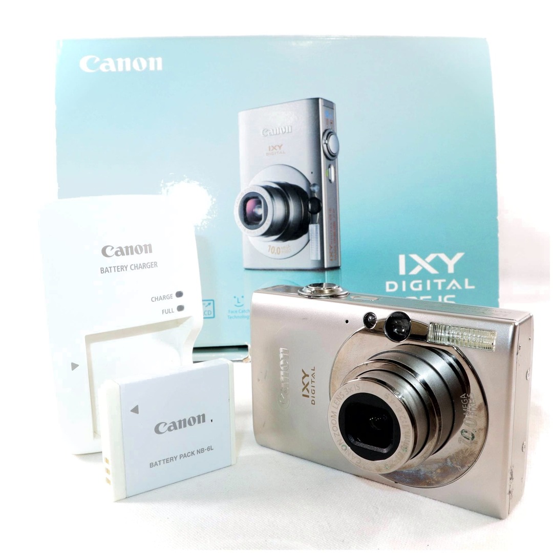 ジャンク コンパクトカメラ CANON IXY DIGITAL 25 IS シルバー ジャンク コンパクトカメラ CANON IXY DIGITAL 25 IS シルバー