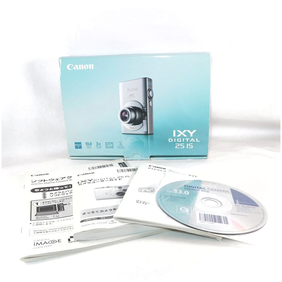 ジャンク コンパクトカメラ CANON IXY DIGITAL 25 IS シルバー ジャンク コンパクトカメラ CANON IXY DIGITAL 25 IS シルバー