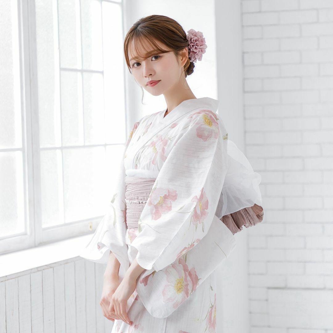 ANDANTE - 新品 浴衣 セット 浴衣セット ゆかた 大人 レディース ピンク Y4-33A
