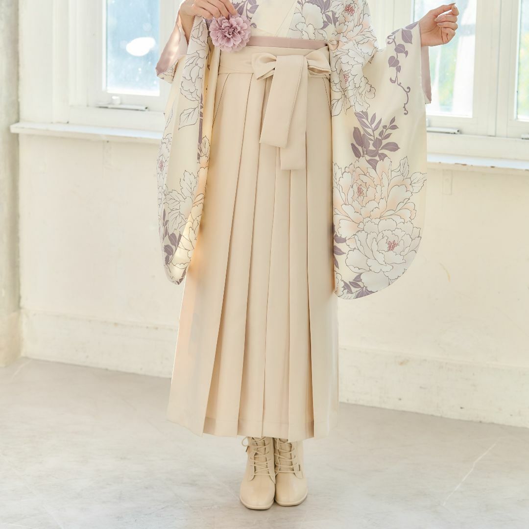 ANDANTE - 【袴＋帯】新品 袴単品 卒業式用 はかま 袴のみ はかまのみ アイボリー