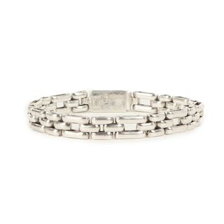 INTERIM インテリム 3連 オリジナル チェーン ブレスレット シルバー Ag925 アクセサリー ジュエリー ブランド【メンズ】【中古】(ブレスレット)
