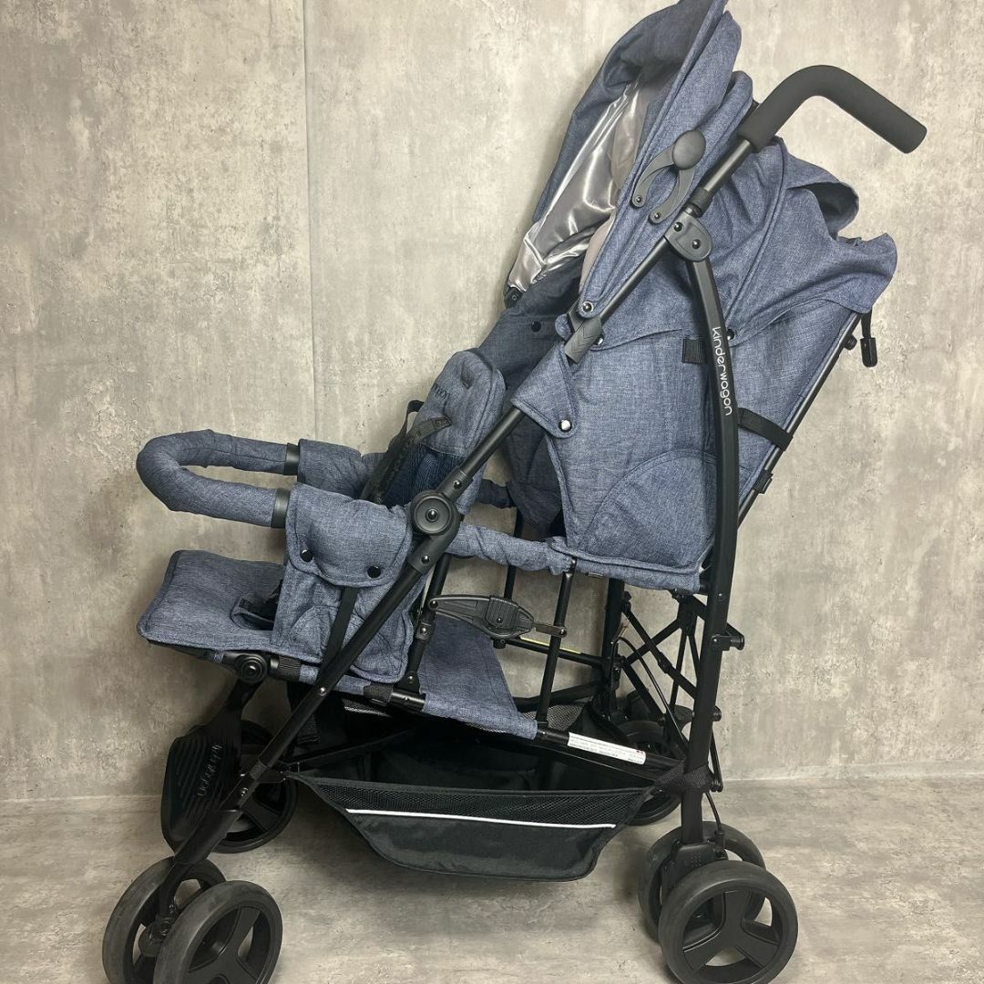 キンダーワゴン DUOシティHOP2 2人乗りベビーカー 縦型 軽量 キンダーワゴン DUOシティHOP2 2人乗りベビーカー 縦型 軽量
