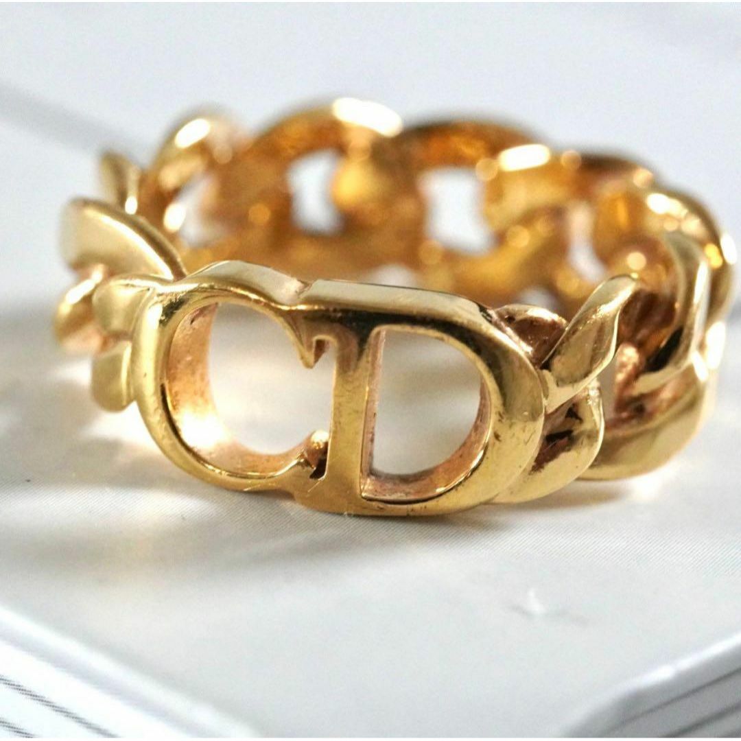 経典 ディオール DIOR - Dior Christian リング ロゴ ゴールド 指輪 その他