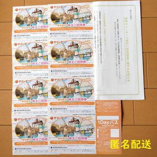 株主優待　東京サマーランド　春秋限定 株主ご招待券　８枚(その他)