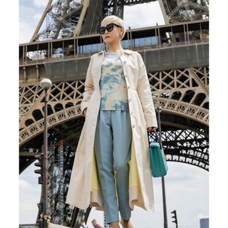 JENNE 付け襟 ハイウエストフレアコート ロング レディース JENNE 付け襟 ハイウエストフレアコート ロング レディース