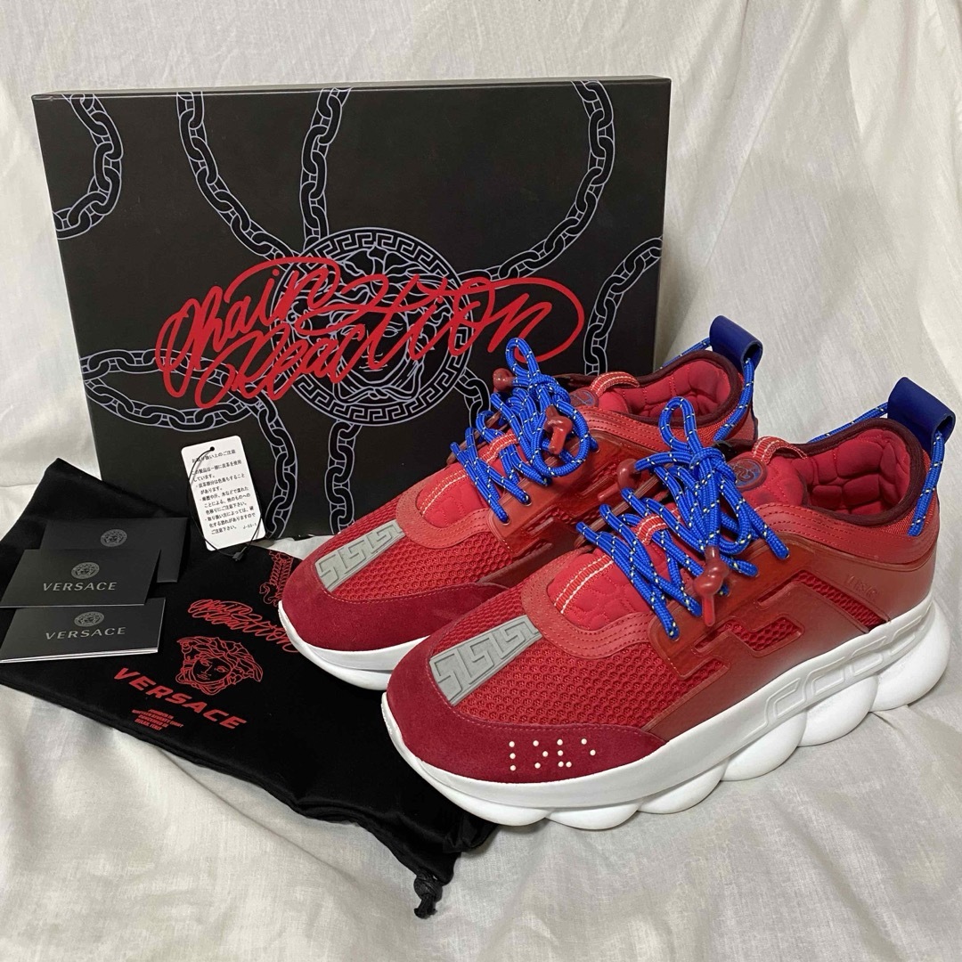 VERSACE - 美品 本物 正規品 VERSACE メンズ スニーカー VERSACE - 美品 本物 正規品 VERSACE メンズ スニーカー
