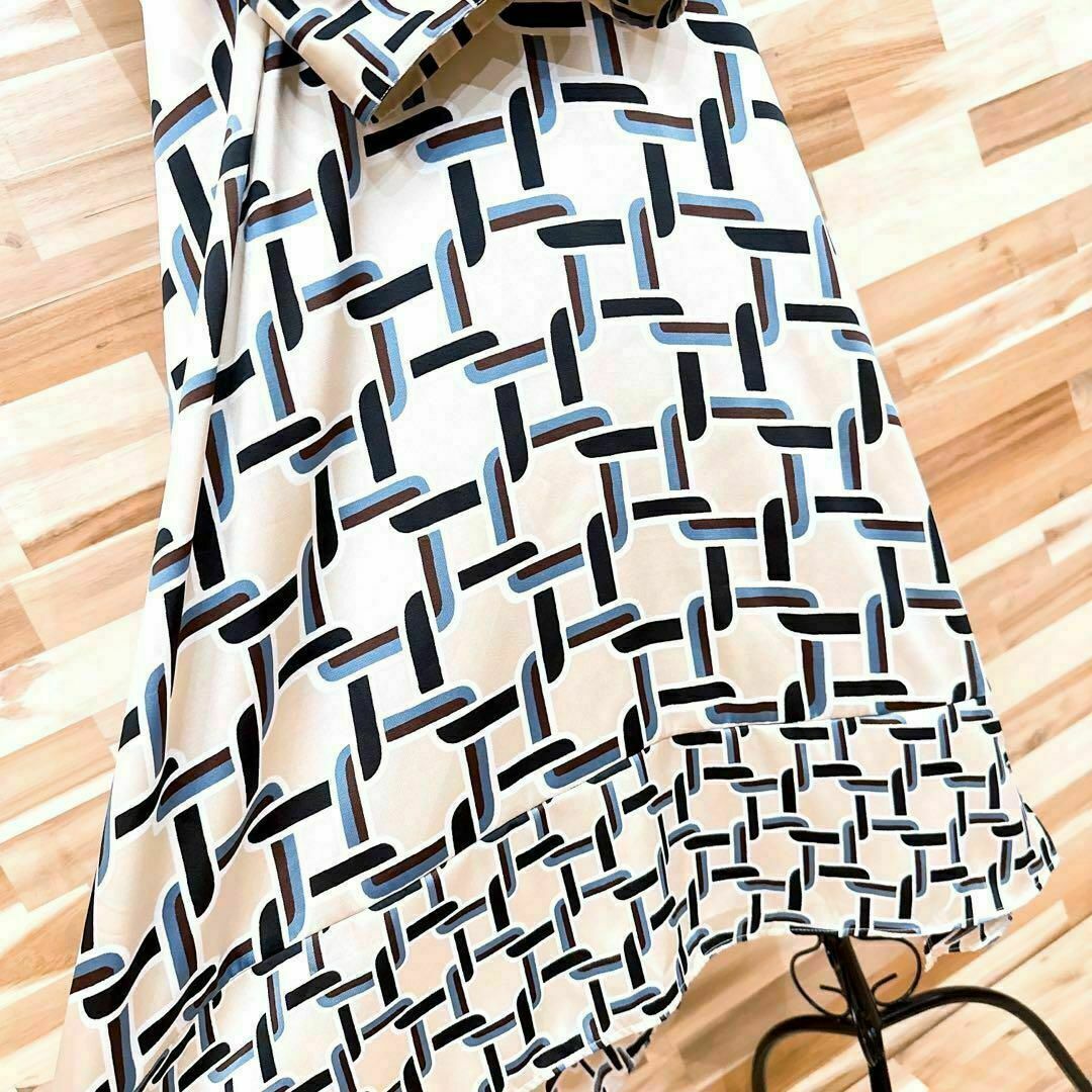 ZARA - 【ザラ】ZARA サテン 鎖 チェーン柄 ロング ワンピース ZARA - 【ザラ】ZARA サテン 鎖 チェーン柄 ロング ワンピース