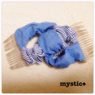 ミスティック(mystic)の値下げ★ダブルコームシュシュ(ヘアゴム/シュシュ)