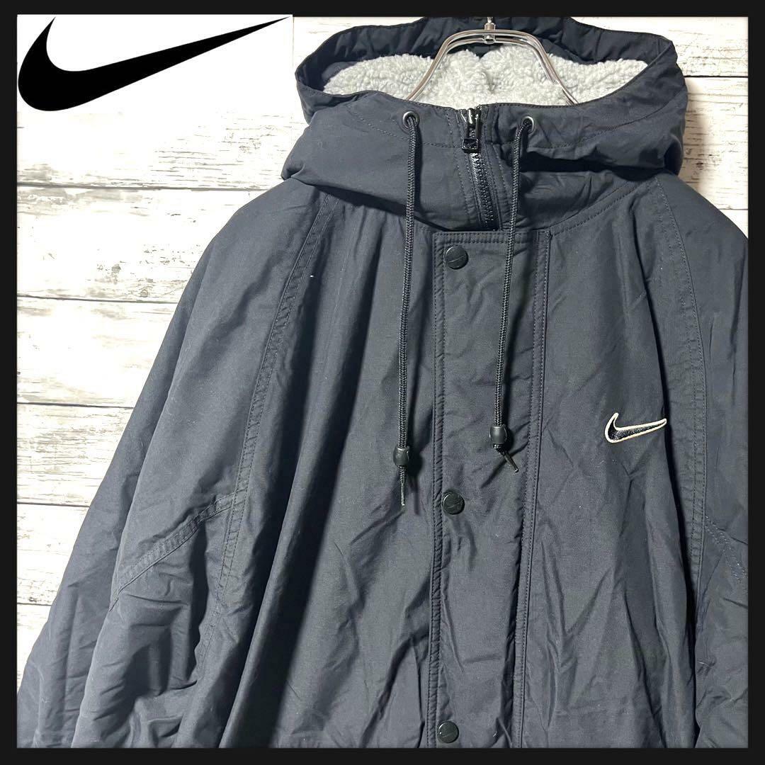 NIKE - 【人気商品】NIKE モッズコート 裏起毛 刺繍ロゴ L A357 NIKE - 【人気商品】NIKE モッズコート 裏起毛 刺繍ロゴ L A357