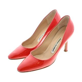 マノロブラニク(MANOLO BLAHNIK)のMANOLO BLAHNIK パンプス EU36 1/2(23cm位) 赤 【古着】【中古】(ハイヒール/パンプス)