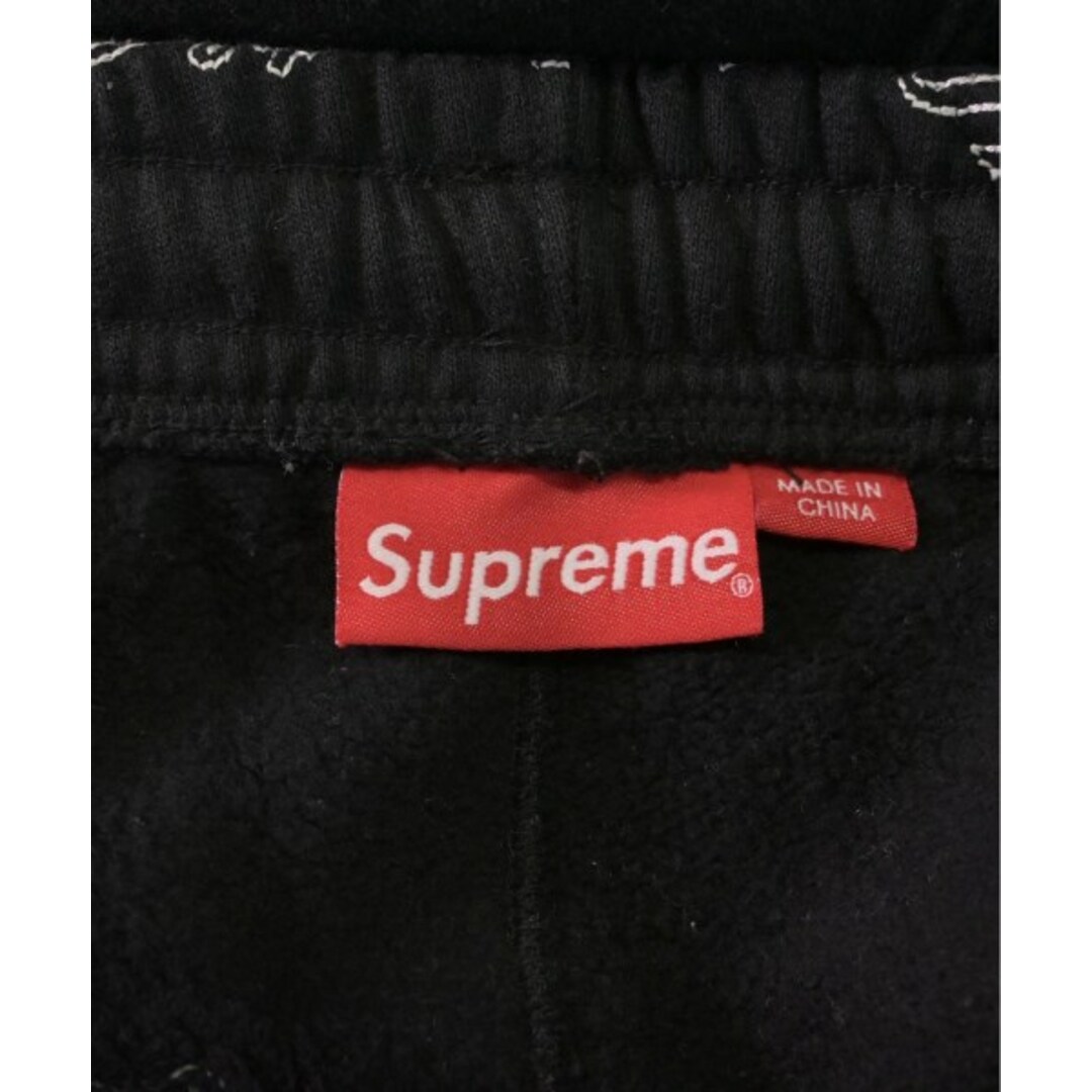 Supreme - Supreme シュプリーム スウェットパンツ S 黒x白(総柄 Supreme - Supreme シュプリーム スウェットパンツ S 黒x白(総柄