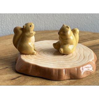 【新品】リスの置物セット(置物)