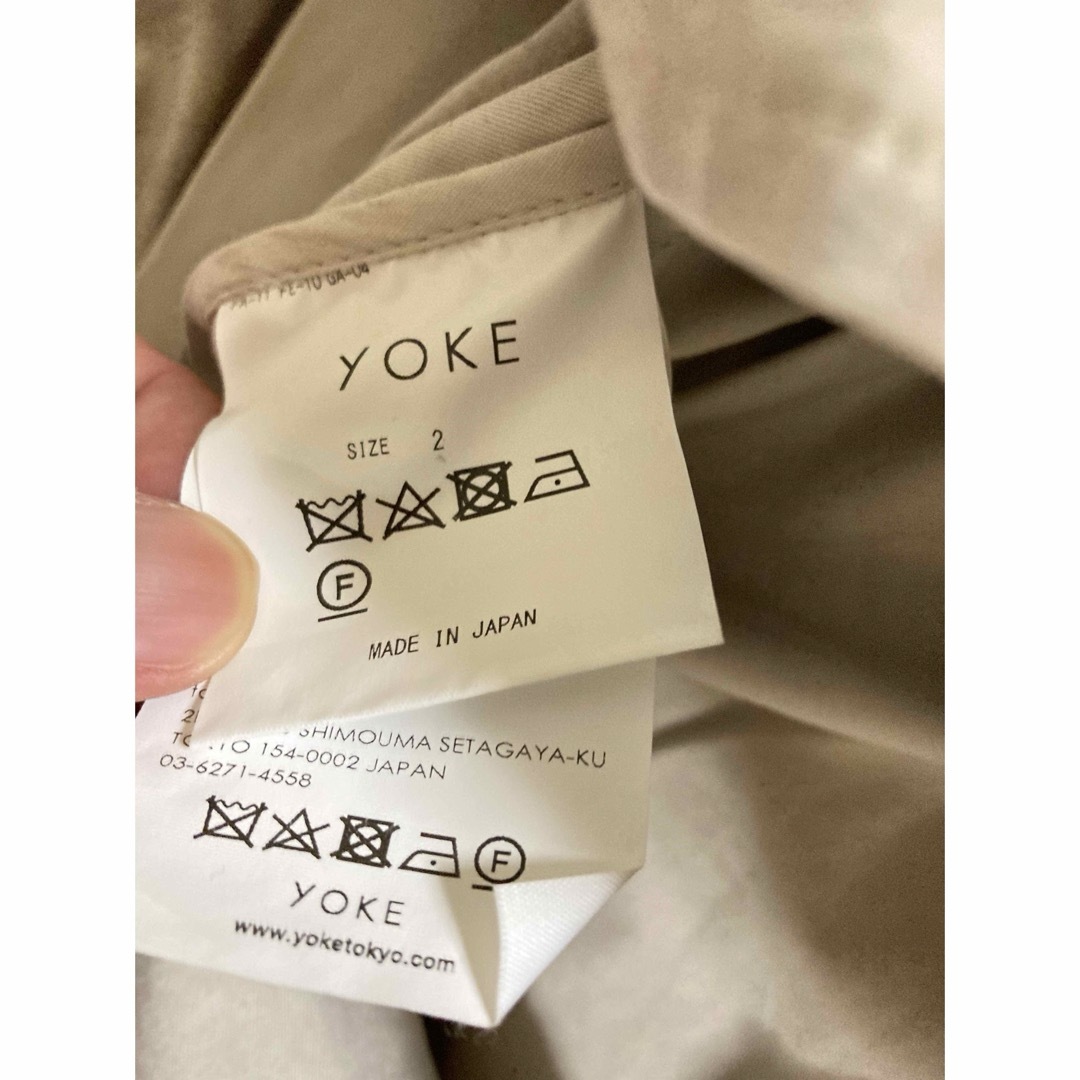 YOKE - 未使用 YOKE ヨークSPRAY PRINTED TRENCH SPの通販 by YOKE - 未使用 YOKE ヨークSPRAY PRINTED TRENCH SPの通販 by