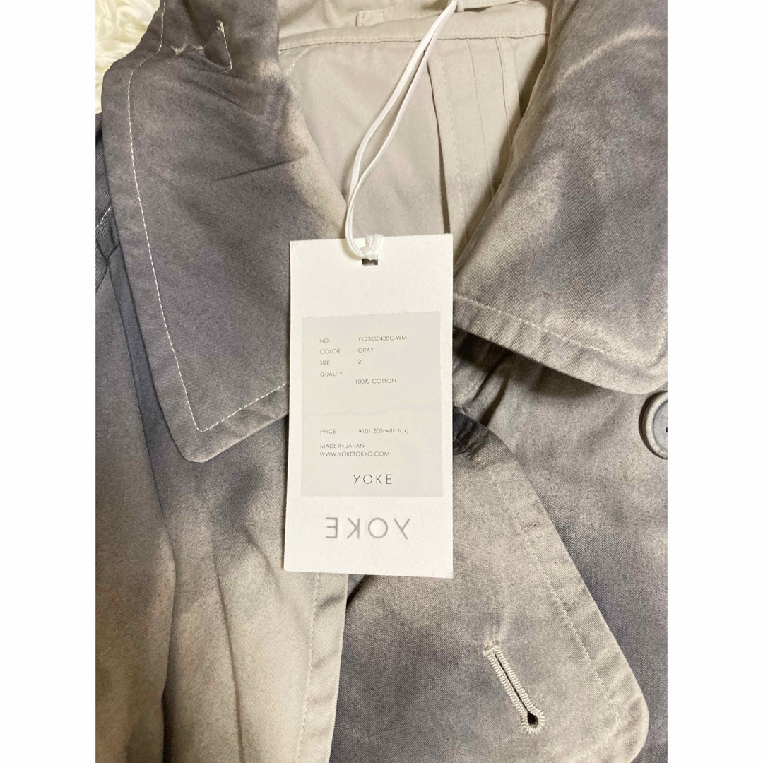 YOKE - 未使用 YOKE ヨークSPRAY PRINTED TRENCH SPの通販 by YOKE - 未使用 YOKE ヨークSPRAY PRINTED TRENCH SPの通販 by