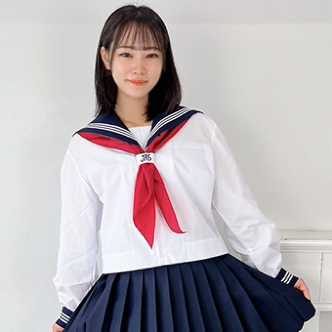 スクールパール 学校販売用 スカーフ付 セーラー服 夏服 150A スクールパール 学校販売用 スカーフ付 セーラー服 夏服 150A