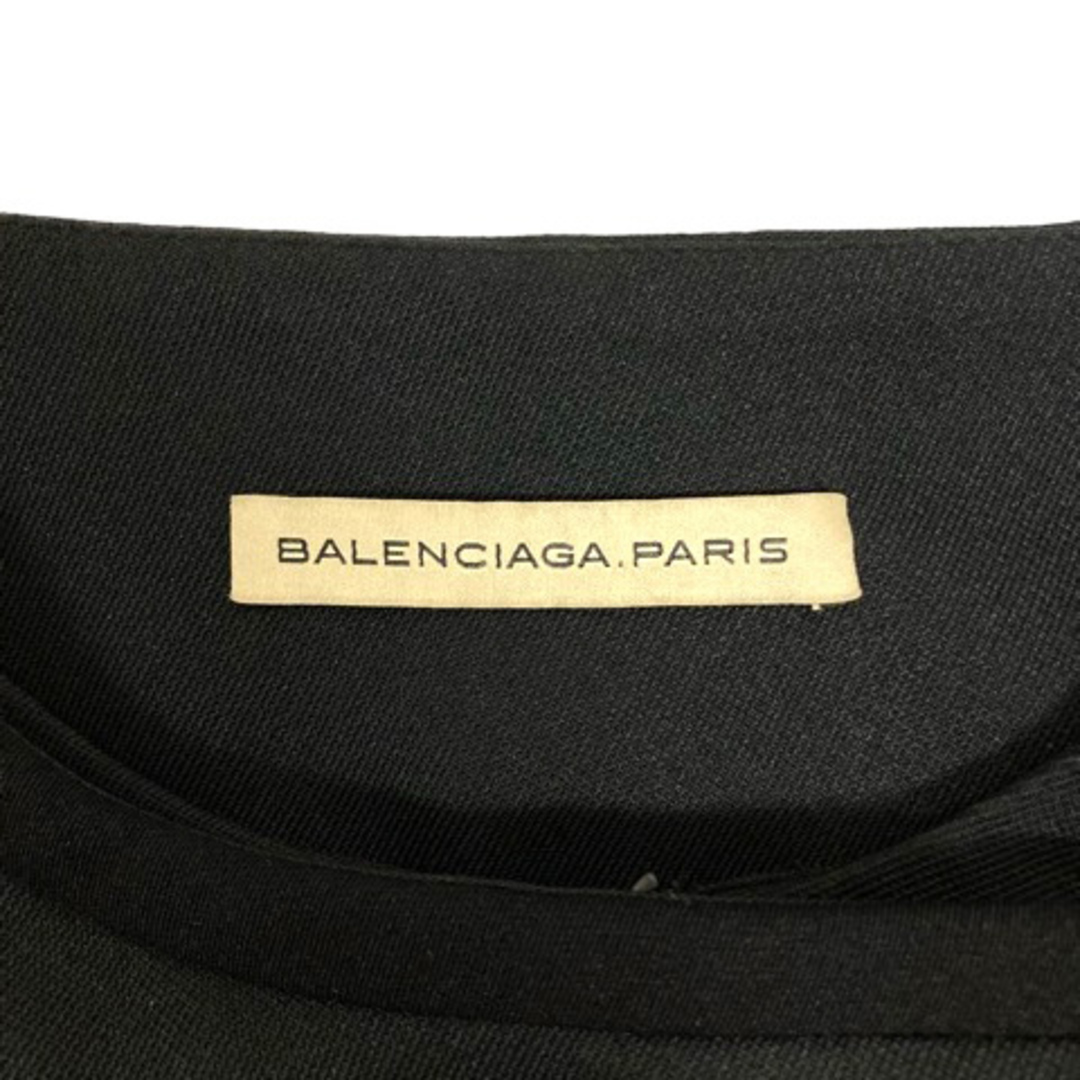 バレンシアガ BALENCIAGA ワンピース ノースリーブ ミニ丈 36 黒 バレンシアガ BALENCIAGA ワンピース ノースリーブ ミニ丈 36 黒