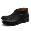 ペグマン/PEGMAN チャッカブーツ シューズ 靴 メンズ 男性 男性用 レザー 革 本革 ブラック 黒 LT018 プレーントゥ