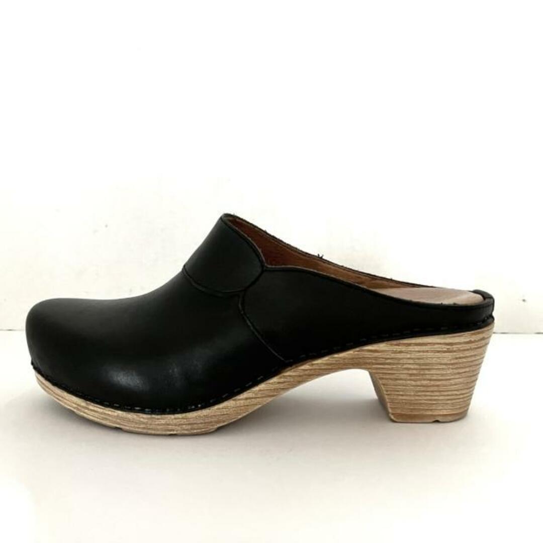 DANSKO(ダンスコ) サンダル 35 レディース - 黒 レザー DANSKO(ダンスコ) サンダル 35 レディース - 黒 レザー