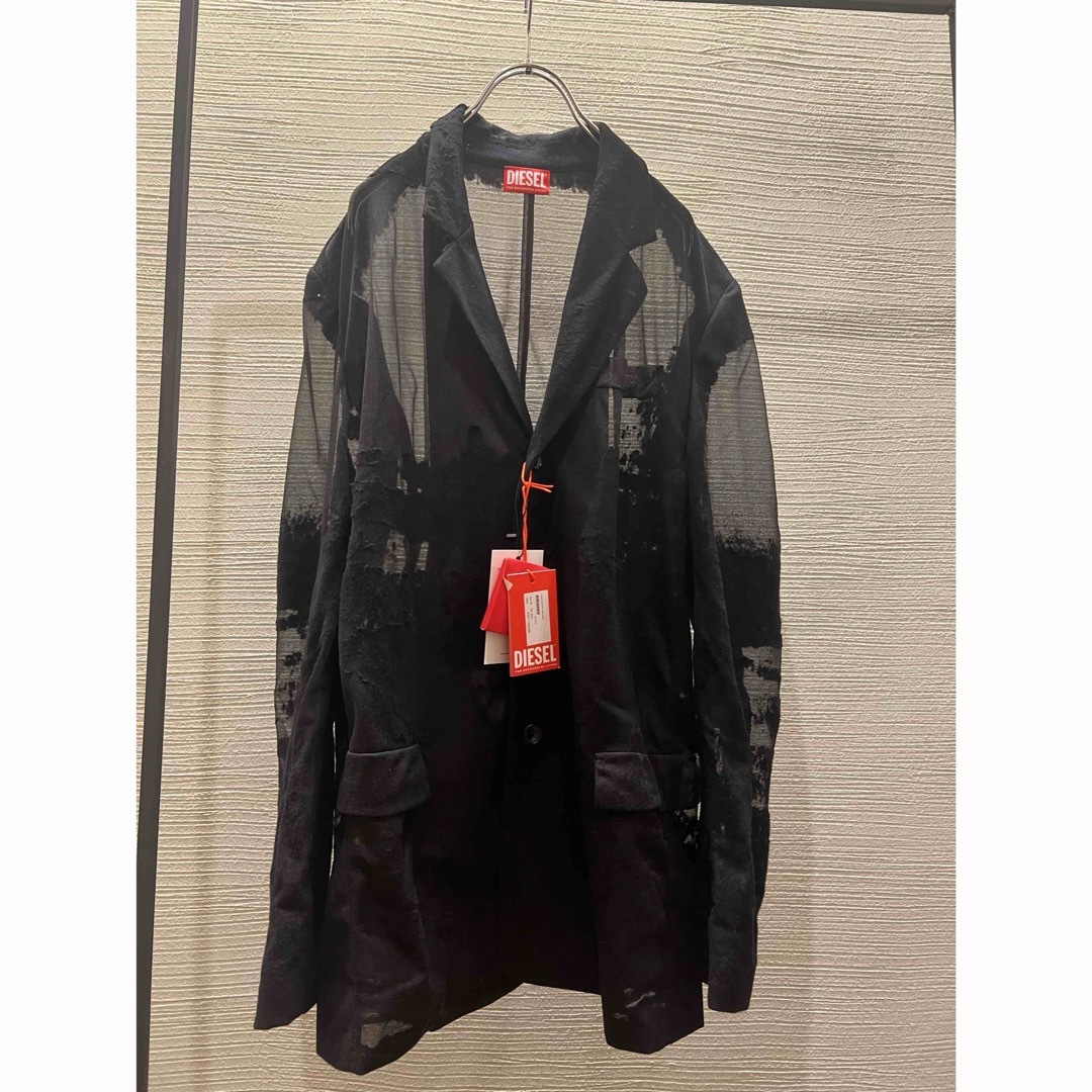 DIESEL - diesel J-Reg devoré シースルー テーラードジャケット DIESEL - diesel J-Reg devoré シースルー テーラードジャケット