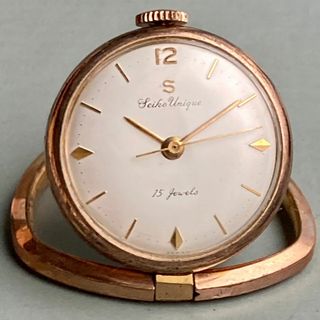 セイコー(SEIKO)の【希少・動作品】セイコー ユニーク SEIKO アンティーク 懐中時計 手巻き(その他)