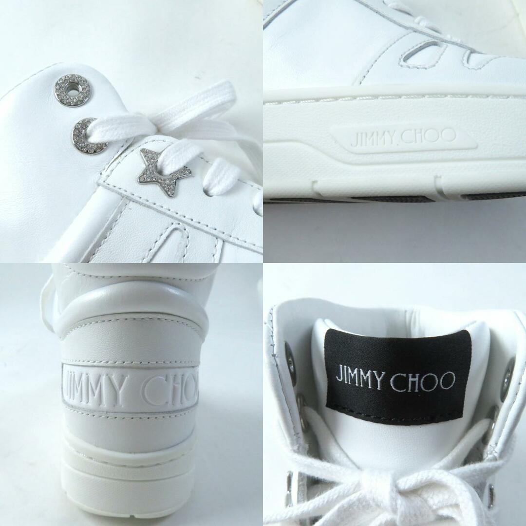 未使用品☆JIMMY CHOO ジミーチュウ HAWAII HI TOP レザー ロゴ 未使用品☆JIMMY CHOO ジミーチュウ HAWAII HI TOP レザー ロゴ