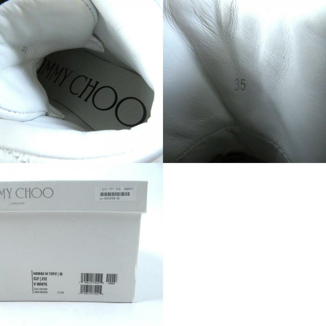 未使用品☆JIMMY CHOO ジミーチュウ HAWAII HI TOP レザー ロゴ 未使用品☆JIMMY CHOO ジミーチュウ HAWAII HI TOP レザー ロゴ