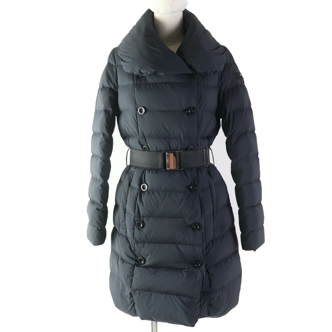 TATRAS - 美品☆TATRAS タトラス 19AW LTA19A4697 AGOGNA アゴーニャ ロゴワッペン・ロゴボタン付 ダウンコート ブラック 02 正規品 レディース
