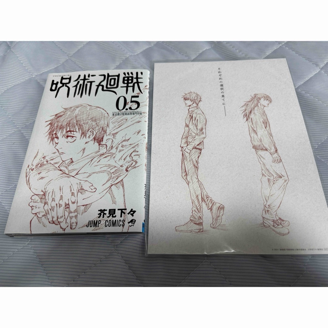 劇場版 呪術廻戦0 入場者特典 映画 ビジュアルボード 五条悟 夏油傑 0.5巻 エンタメ/ホビーの漫画(少年漫画)の商品写真