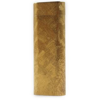 カルティエ(Cartier)の良品●Cartier カルティエ オーバル 総柄 ローラー式 喫煙グッズ ガスライター ゴールド メンズ レディース 着火確認済み(タバコグッズ)