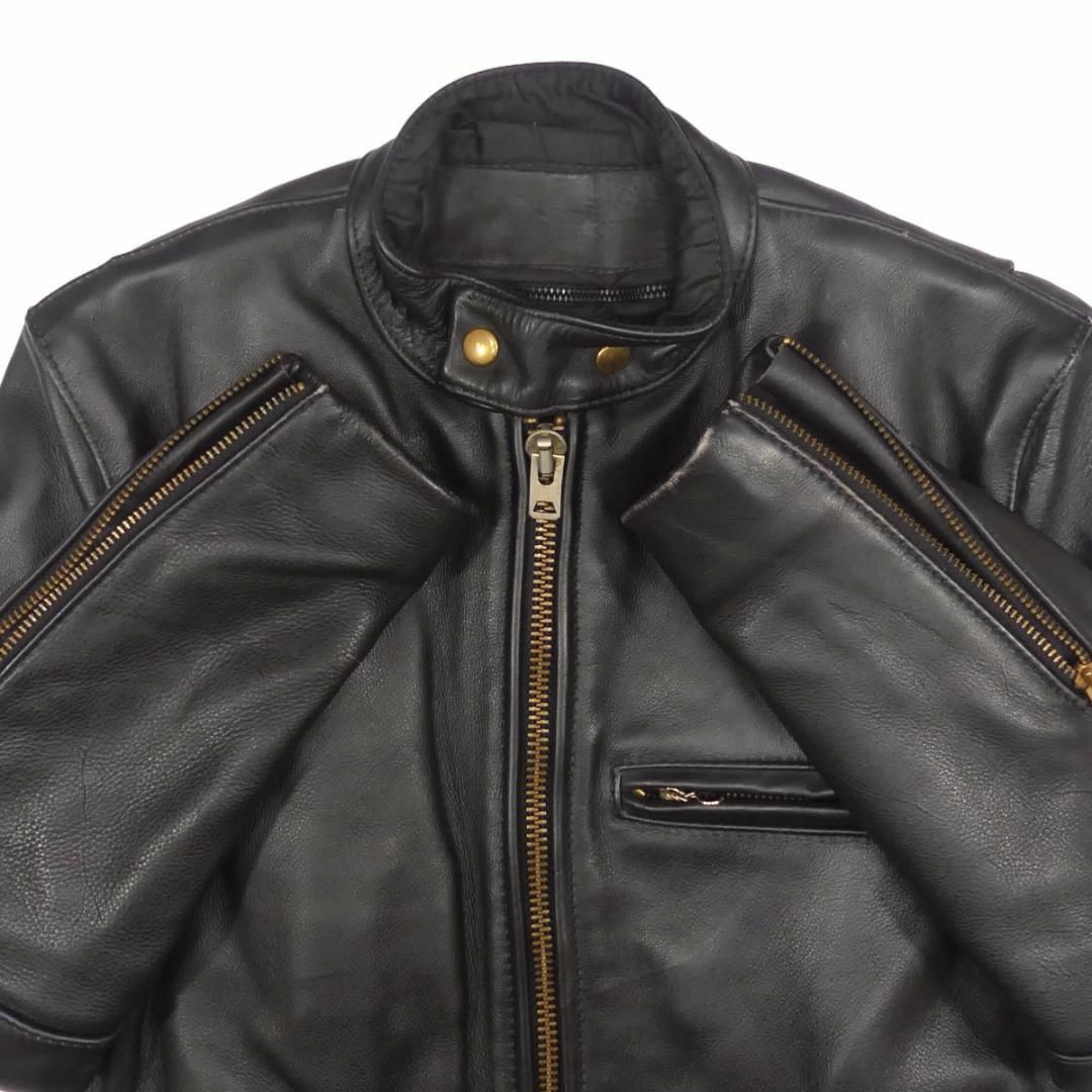VANSON バンソン ライダース ジャケット シングル 38 黒 HH9665 VANSON バンソン ライダース ジャケット シングル 38 黒 HH9665