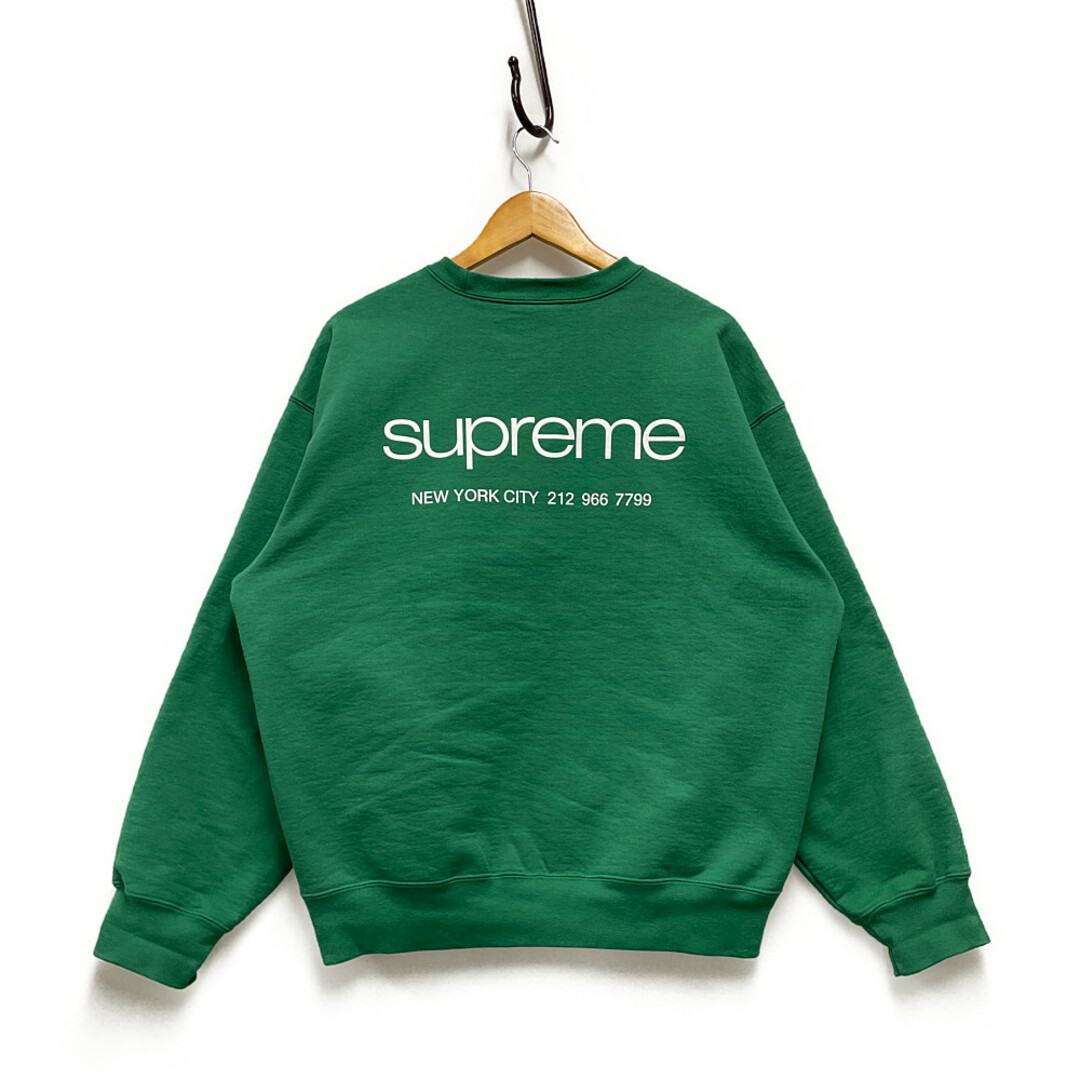 SUPREME シュプリーム 23AW Nyc Crewneck ロゴ プリント スウェット Light Pine サイズL 正規品 / 32843