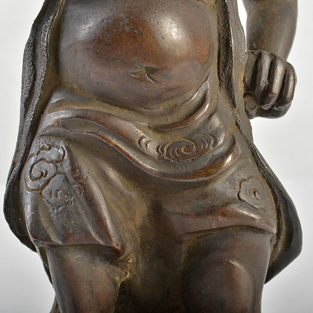 仏教美術 古銅 仁王像 金剛力士像 置物 H R7416 金属工芸 仏教美術 古銅 仁王像 金剛力士像 置物 H R7416 金属工芸