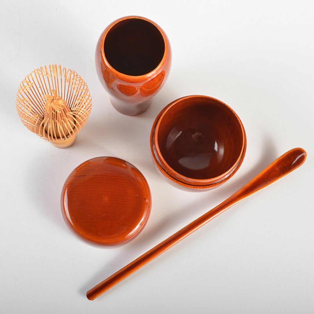茶道具 飛騨春慶塗 茶箱 茶器揃 茶碗 棗など 五点 一式 共箱 D 茶道具 飛騨春慶塗 茶箱 茶器揃 茶碗 棗など 五点 一式 共箱 D
