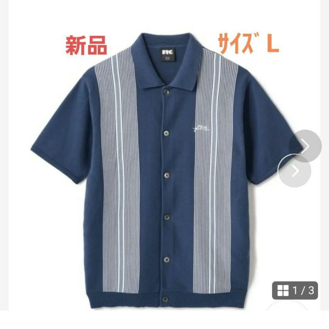FTC STRIPE KNIT SHIRT サイズL 新品! FTC STRIPE KNIT SHIRT サイズL 新品!