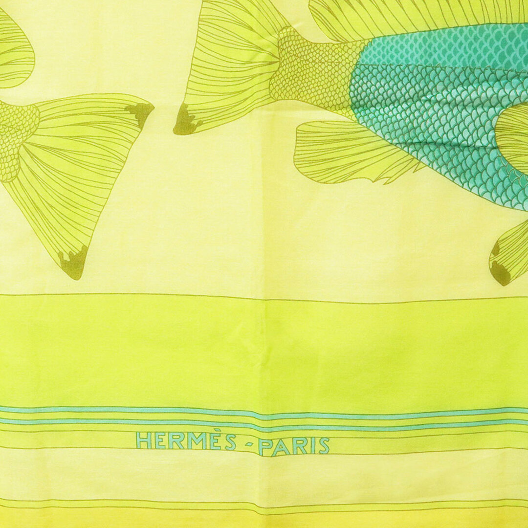 HERMES - エルメス 魚 サカナ フィッシュ大判 ストール パレオ HERMES - エルメス 魚 サカナ フィッシュ大判 ストール パレオ