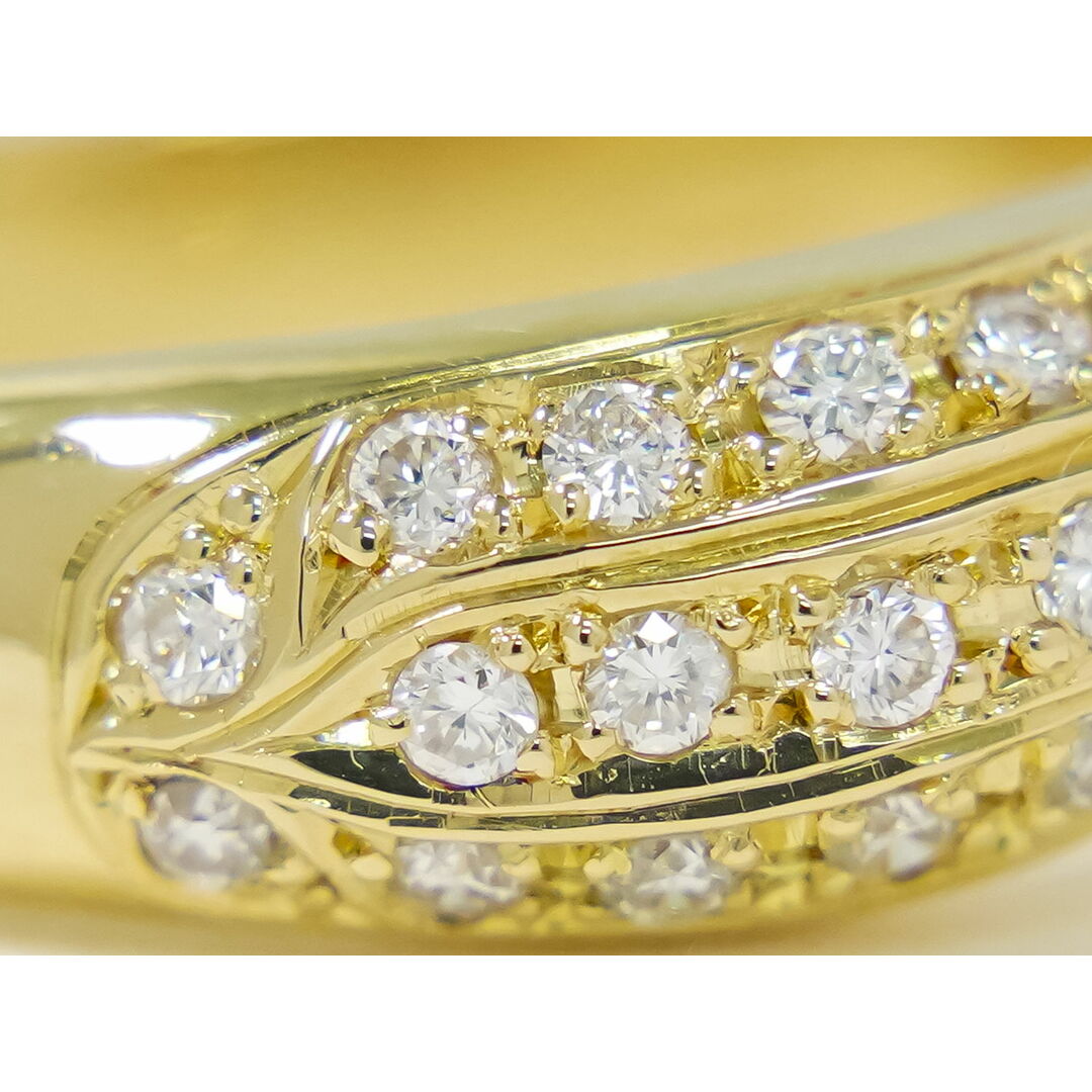 本物 ダイヤモンド 0.38ct K18 YG 神道ゆふ子 デザイン リング 本物 ダイヤモンド 0.38ct K18 YG 神道ゆふ子 デザイン リング