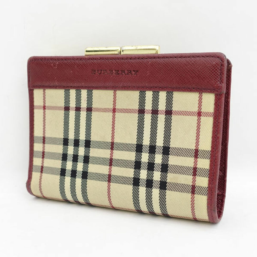BURBERRY / バーバリー ◇二つ折り財布/がま口/ノバチェック BURBERRY / バーバリー ◇二つ折り財布/がま口/ノバチェック