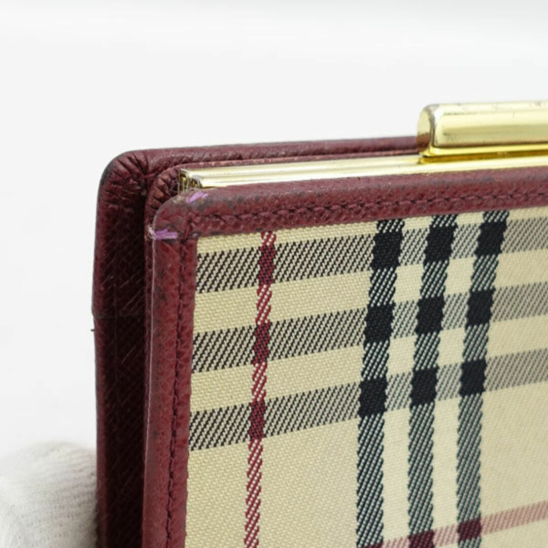 BURBERRY / バーバリー ◇二つ折り財布/がま口/ノバチェック BURBERRY / バーバリー ◇二つ折り財布/がま口/ノバチェック