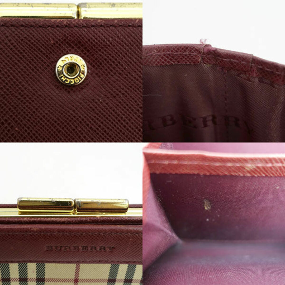 BURBERRY / バーバリー ◇二つ折り財布/がま口/ノバチェック BURBERRY / バーバリー ◇二つ折り財布/がま口/ノバチェック