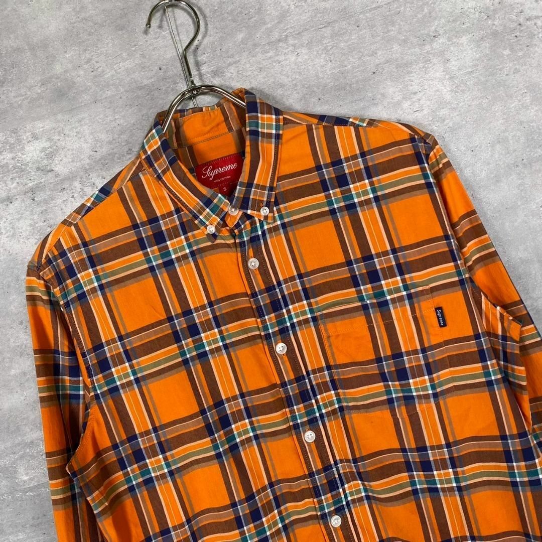 SUPREME』シュプリーム (S) チェック柄ボタンダウン長袖シャツ SUPREME』シュプリーム (S) チェック柄ボタンダウン長袖シャツ