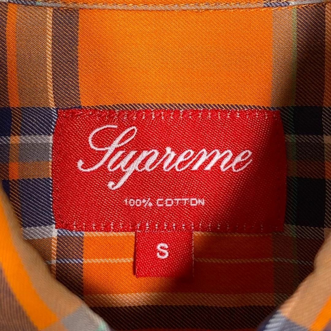 SUPREME』シュプリーム (S) チェック柄ボタンダウン長袖シャツ SUPREME』シュプリーム (S) チェック柄ボタンダウン長袖シャツ