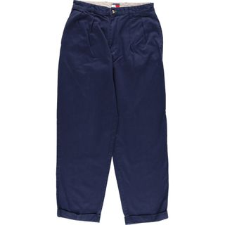 トミーヒルフィガー(TOMMY HILFIGER)の古着 90年代 トミーヒルフィガー TOMMY HILFIGER ツータック チノパンツ メンズw33相当 ヴィンテージ /eaa460027(チノパン)
